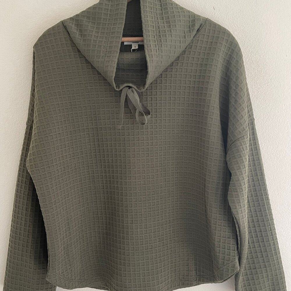 MAX STUDIO London Army Green Top/Sweatshirt: NWT! SMALL Retail $128! Runs Large!